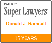 Rated by Super Lawyers | Donald J. Ramsell | 10 Years
